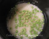 グリーンピースの豆ごはん　～一緒炊き～作り方3写真