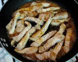 とんかつ肉のにんにくしょうが焼き作り方6写真