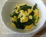春色おかず☆ほうれん草の菜種あえ作り方4写真