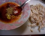 蒸し鶏と野菜のピリ辛酢みそ和え作り方5写真