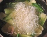 ポカポカ♪青梗菜と春雨のあったかスープ煮作り方7写真