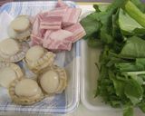 ホタテとベーコンのバター醤油炒め♪作り方1写真