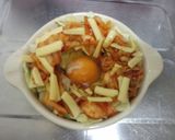 半熟巣ごもりたまご☆キムチーズ味作り方5写真