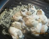 牡蠣と春菊と小エビのパスタ作り方5写真