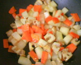 蓮根＋大根＋ほうれん草のカレー風味炒め作り方9写真