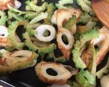 🍳ゴーヤとちくわのカリカリガーリックパン粉炒め作り方7写真