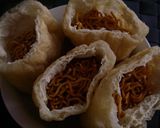 お鍋材料にお菓子が！！ベビースター巾着♪作り方1写真