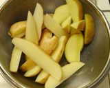 水拭きなし！冷たい油でフライドポテト作り方3写真