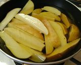 水拭きなし！冷たい油でフライドポテト作り方4写真