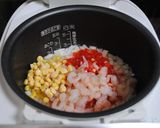 炊飯器で簡単エビピラフ作り方3写真