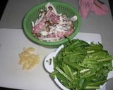 キノコとほうれん草のぺペロンチーノ★作り方1写真