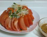 大葉入り大根とトマトのコチュジャンサラダ作り方3写真