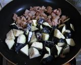 ♫ なすと豚肉のさっぱりポン酢炒め♫作り方5写真