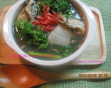 牡蠣と菜の花の蕎麦作り方6写真