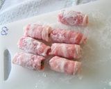 お弁当に！かわいいお花の肉巻き♪作り方4写真