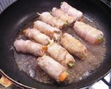お弁当に！かわいいお花の肉巻き♪作り方7写真