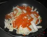残り物素麺で野菜炒め作り方1写真