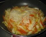 残り物素麺で野菜炒め作り方3写真