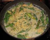 春野菜のクリームソース風パスタ作り方4写真