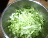 サラダ風☆レタスのカニ風味あんかけ作り方1写真