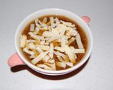 レンジで時間短縮　オニオングラタンスープ作り方7写真