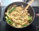 ツナと三度豆のお茶漬けパスタ作り方4写真