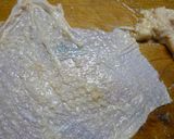 鶏皮のカリカリカレー風味作り方1写真