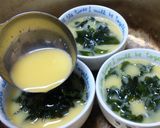 ワカメの茶碗蒸し作り方3写真