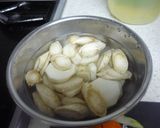 生姜入り味噌かす汁作り方3写真