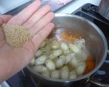 生姜入り味噌かす汁作り方6写真