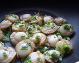 ホタテのネギ塩レモン風味作り方4写真