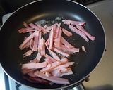 ほうれん草とベーコンのバターソテー作り方2写真