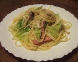 春キャベツとキノコのパスタ作り方10写真