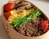 ウチの定番・合いびきで肉そぼろ。作り方4写真