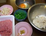 二通りの食感が味わえるれんこんハンバーグ作り方1写真