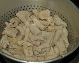 酒の肴に、ご飯のおかずに、モツのニラ炒め作り方4写真
