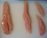 揚げてもヘルシー♡鶏ささみのゴマ酢和え作り方2写真