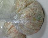 レンジで鶏豆腐茶巾　生姜ネギあんかけ作り方1写真