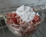 じゅわ☆カリカリ豚こま～香味ソースがけ作り方3写真