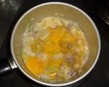 白菜　と　ひき肉　の　卵とじ作り方8写真
