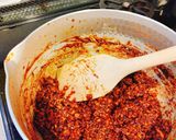 ☆肉味噌を入れて食べるつけうどん美味♬作り方1写真