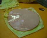 キャベツハムのマヨロール★お弁当にどーぞ作り方4写真