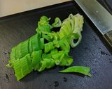 九条ネギと豚肉の塩こんぶパスタ作り方5写真