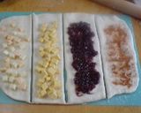 HB☆いちどに４つの味の食パン出来た♪♪作り方4写真