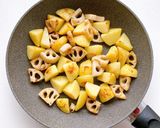 レンコンとじゃがいものカマンベール焼き作り方4写真