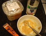 春o(^∇^o)★つぼみ菜のからし酢味噌作り方3写真