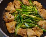 鶏肉とアスパラのレモン照焼き作り方3写真