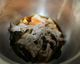 【冷凍小松菜と厚揚げ豚肉の炒め煮】ホットクック作り方3写真