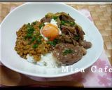 ネバネバ納豆牛丼作り方4写真