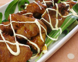 野菜と一緒に♡から揚げのスイチリマヨ丼作り方3写真